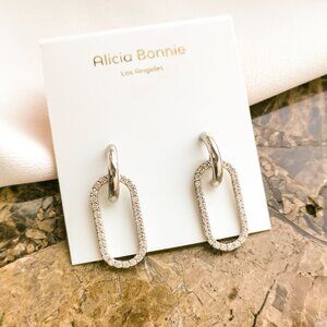 ❤️Alicia Bonnie Eva Silver Earrings